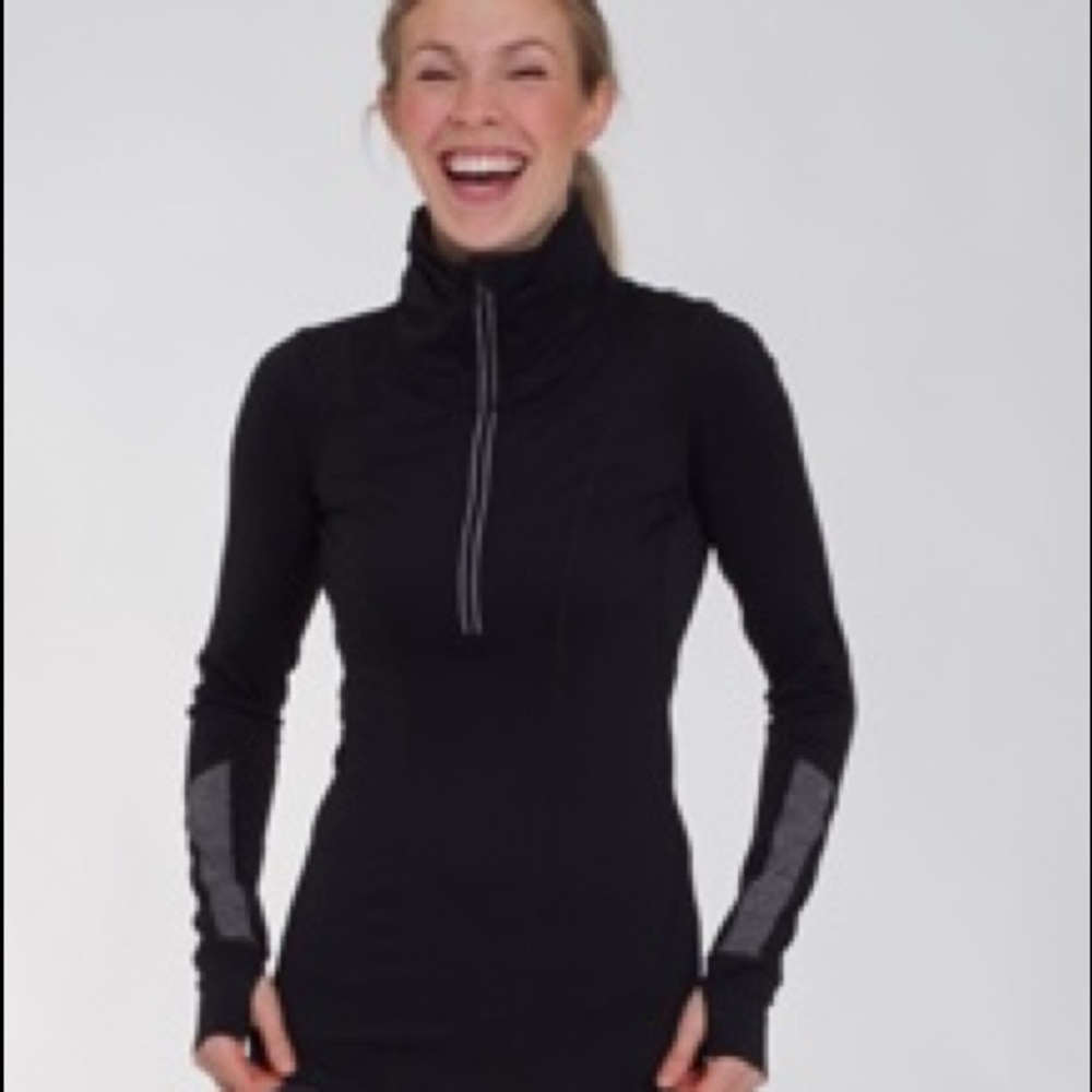 Lululemon Mind Over Matter Pullover, black, EUC, 6